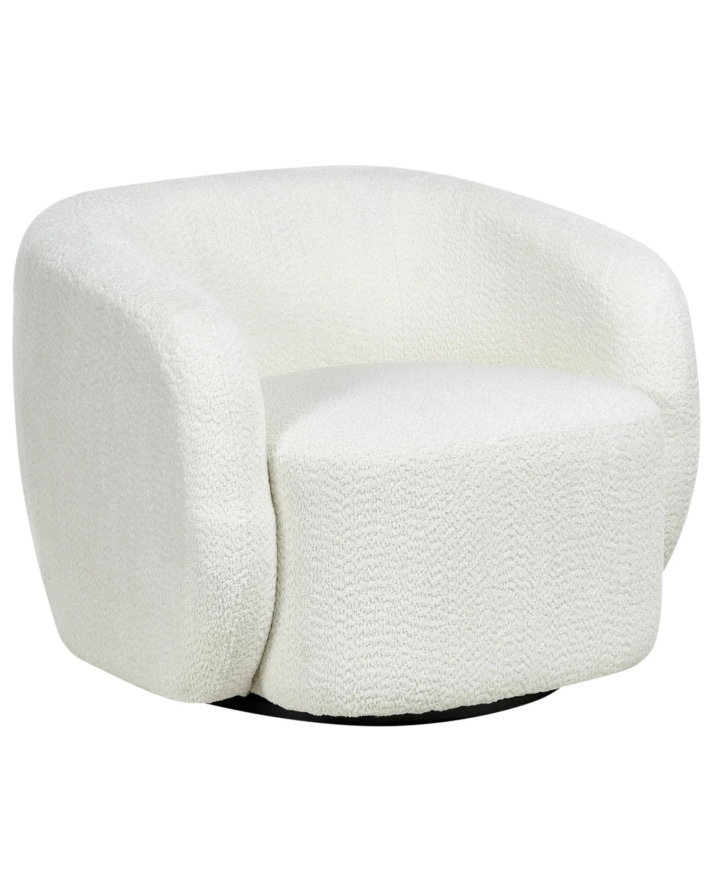 White textured chair on a white background
