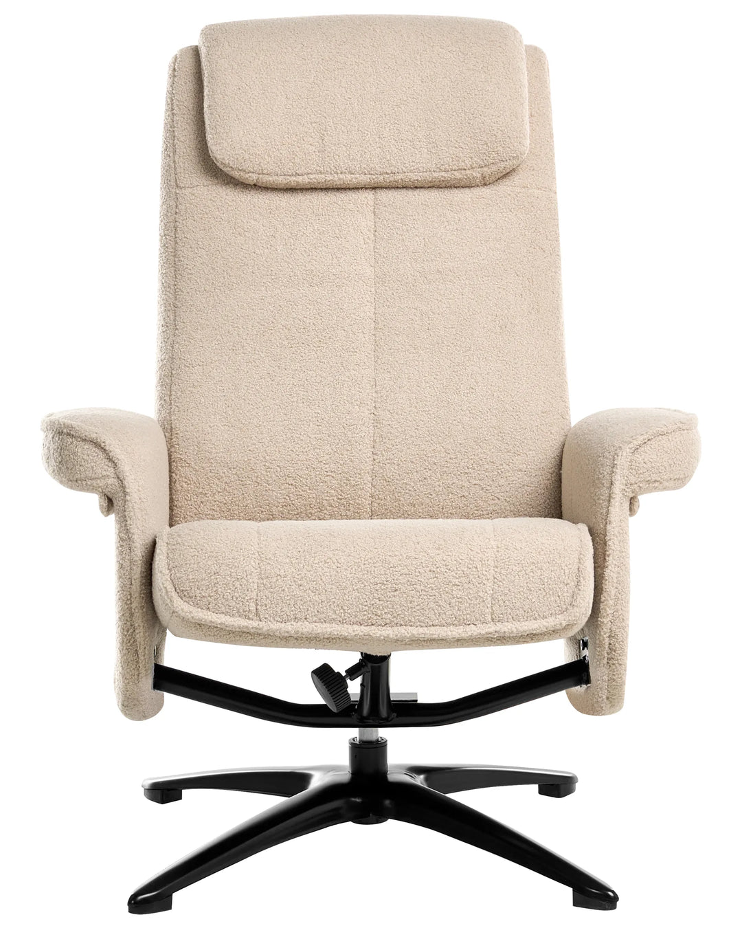 Recliner Chair Boucle Beige Riebe