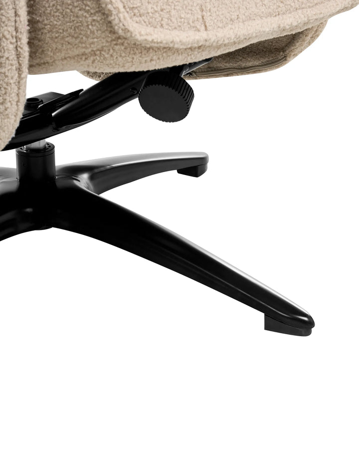 Recliner Chair Boucle Beige Riebe