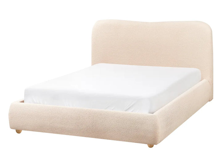 Ottoman Bed Fabric 140 x 200 cm (EU Double) Light Beige Luke