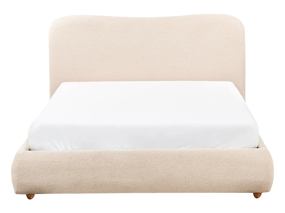 Ottoman Bed Fabric 140 x 200 cm (EU Double) Light Beige Luke