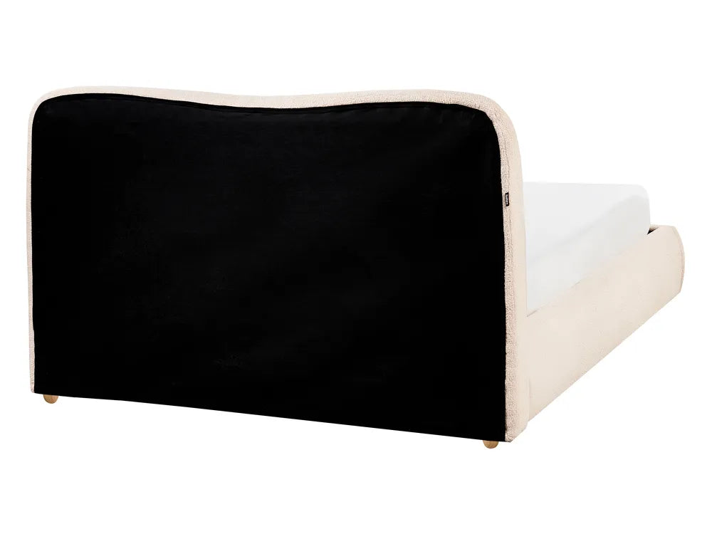 Ottoman Bed Fabric 140 x 200 cm (EU Double) Light Beige Luke