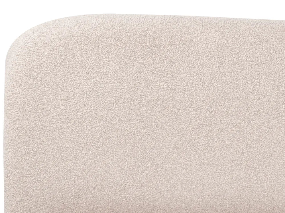 Ottoman Bed Fabric 140 x 200 cm (EU Double) Light Beige Luke