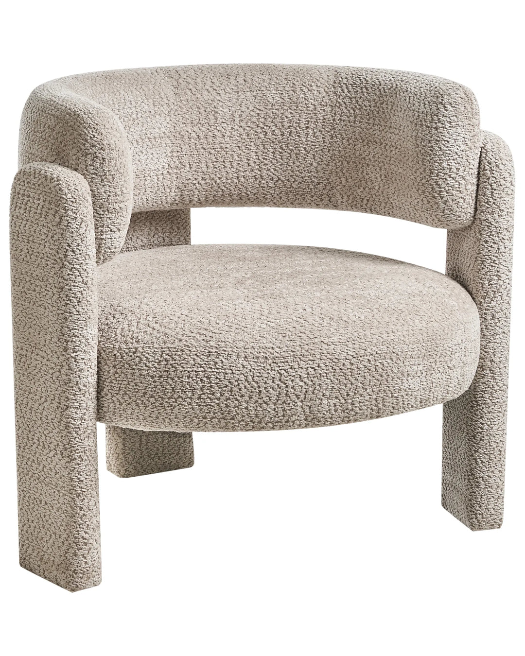 Armchair Chenille Light Beige