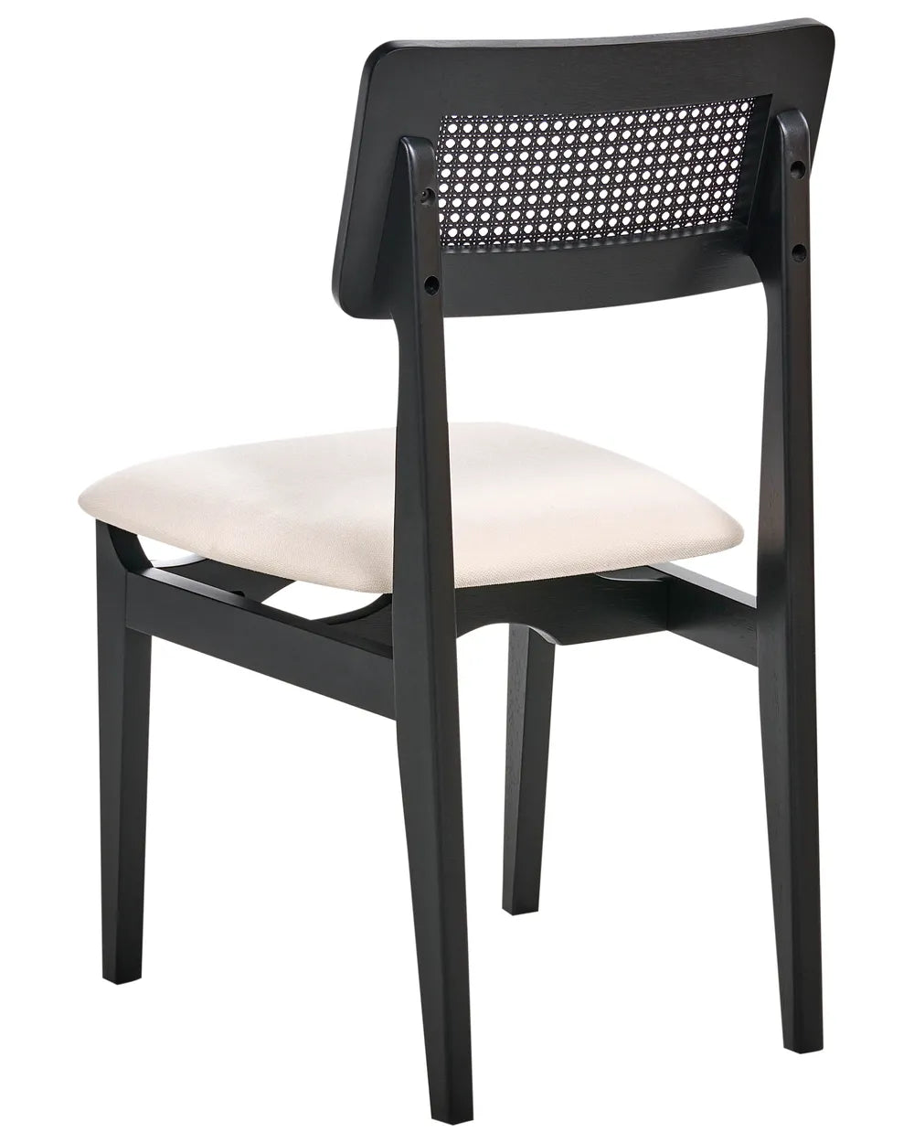 Set of 2 Dining Chairs Wood Black Claire