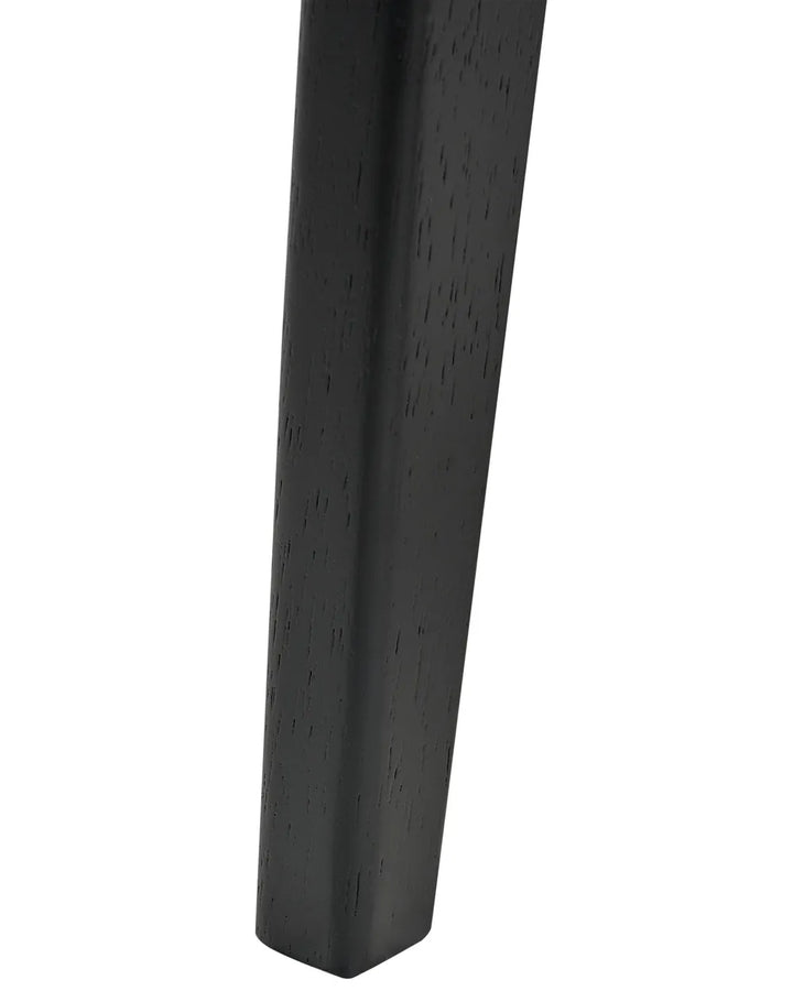 Set of 2 Dining Chairs Wood Black Claire