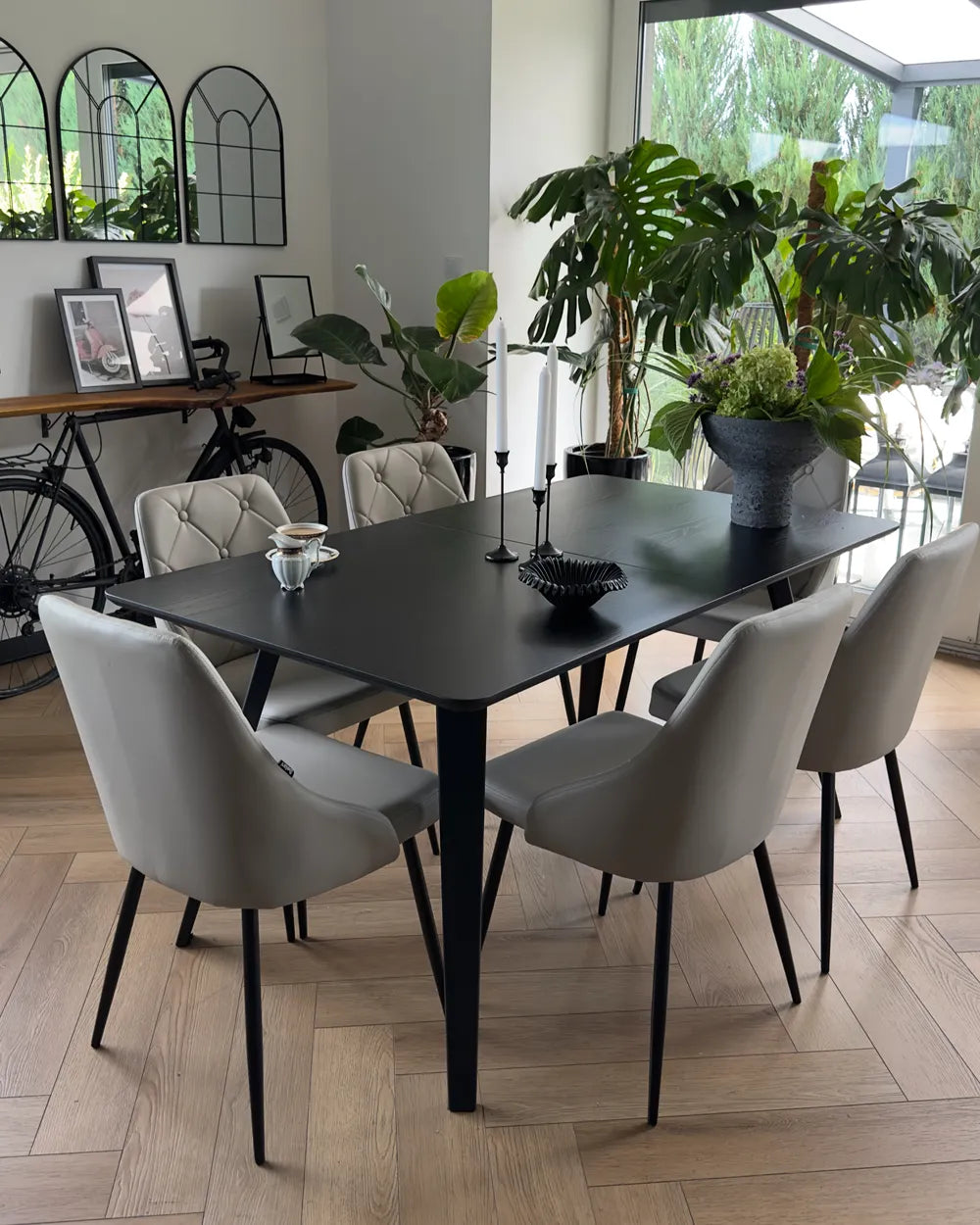 Set of 2 Dining Chairs Berlin Faux Leather Light Grey