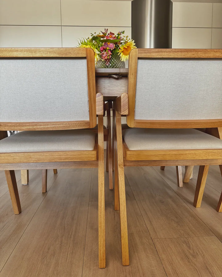Set of 2 Dining Chairs Wood Light Brown Theo