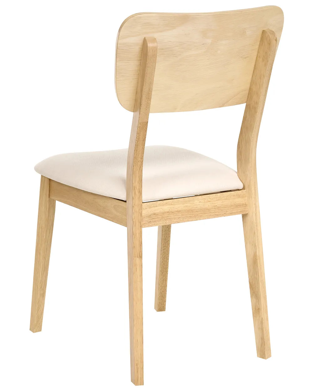Set of 2 Dining Chairs Wood Light Brown/ Beige Chace