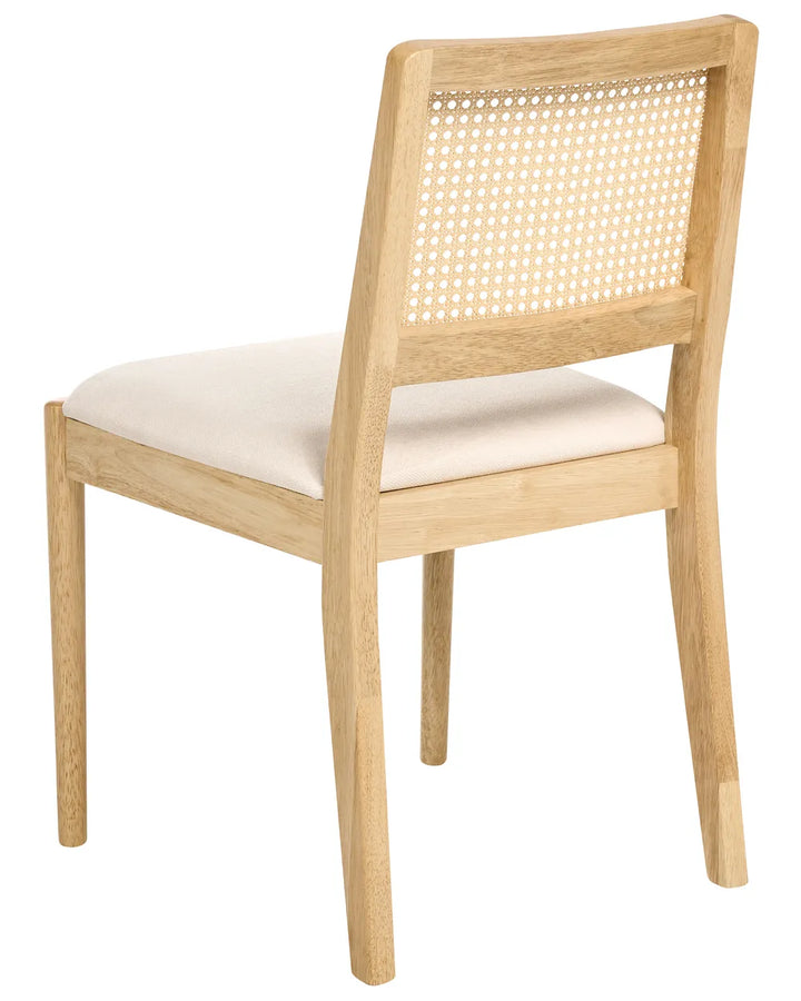 Set of 2 Dining Chairs Wood Light Brown Pip