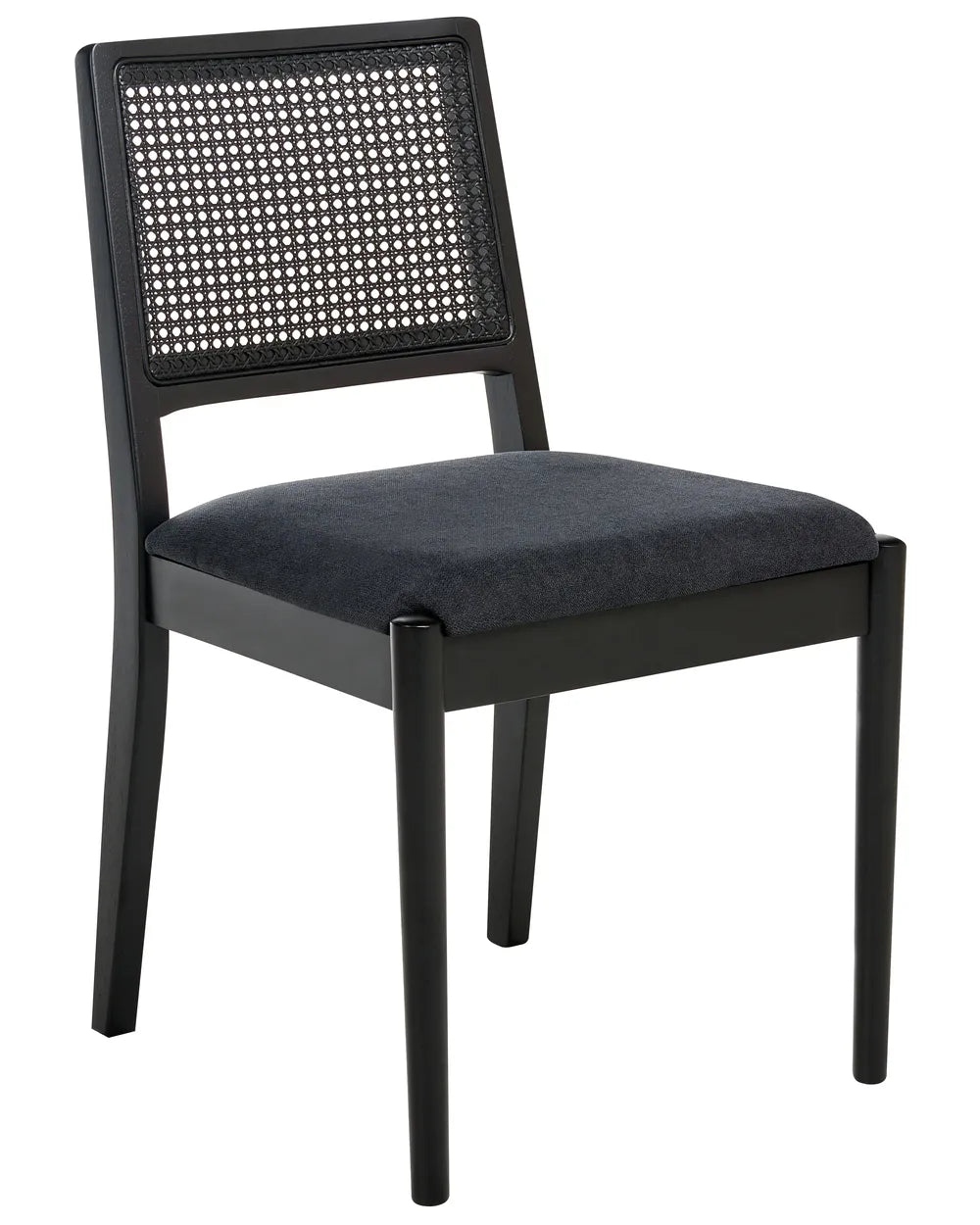 Set of 2 Dining Chairs Wood Black Pip