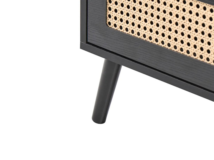 4 Drawer Chest Black Functional Storage Space Soretta