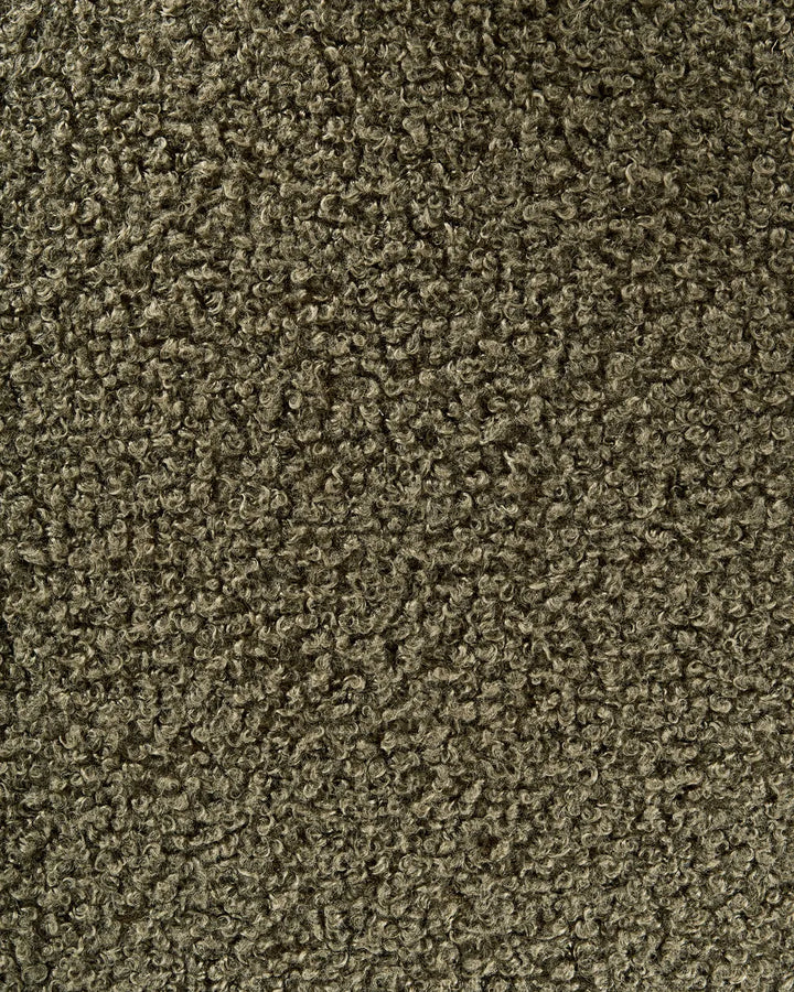 Set of 2 Dining Chairs Boucle Brown/ Green Katy