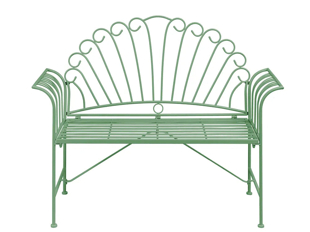 Bistro Set Metal Green Jeff