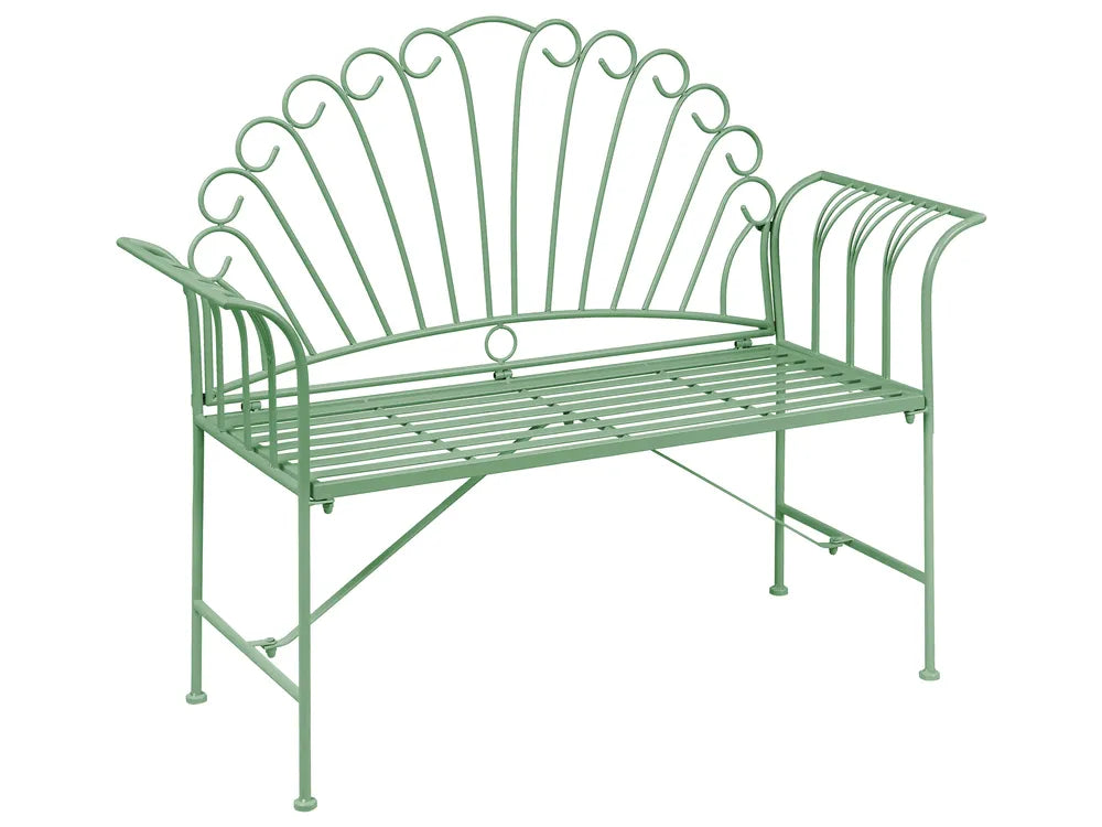 Bistro Set Metal Green Jeff