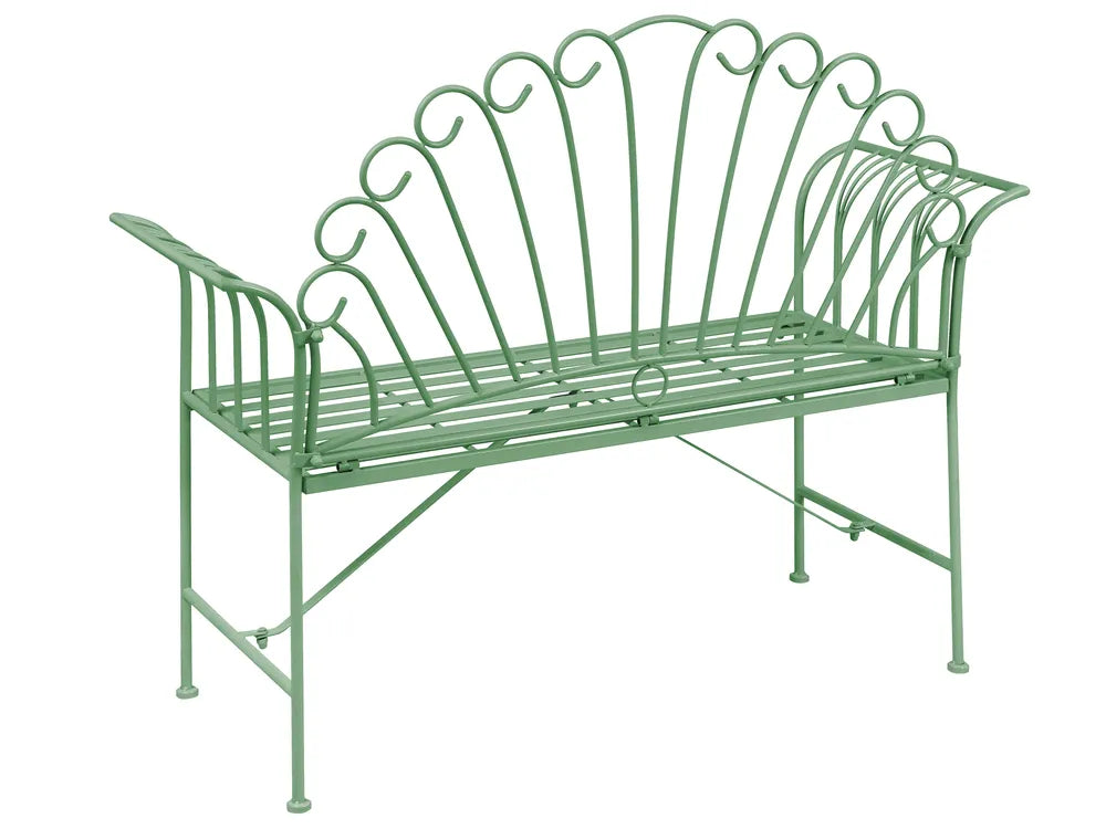 Bistro Set Metal Green Jeff
