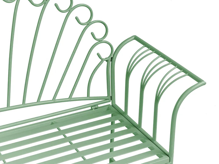 Bistro Set Metal Green Jeff