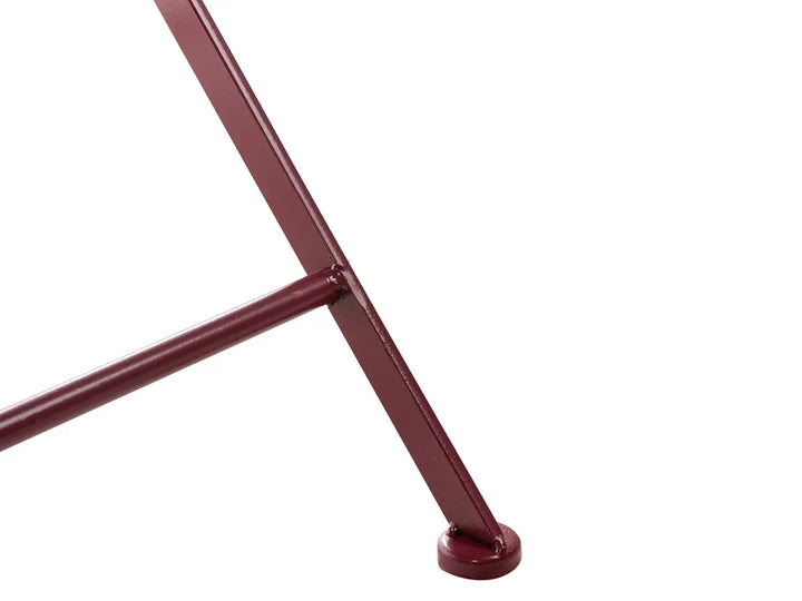 Bistro Set Metal Burgundy Cyrus