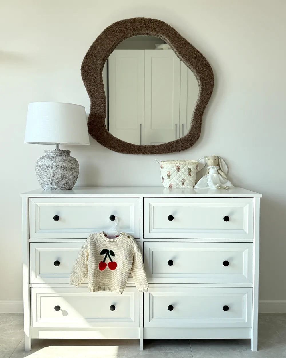 6 Drawer Chest White Wade Blends Well with Any Decor Logan