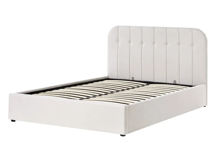 Ottoman Bed Fabric 140 x 200 cm (EU Double) Off-White Fallon