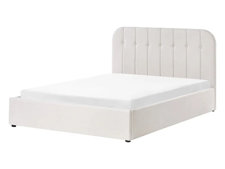 Ottoman Bed Fabric 140 x 200 cm (EU Double) Off-White Fallon