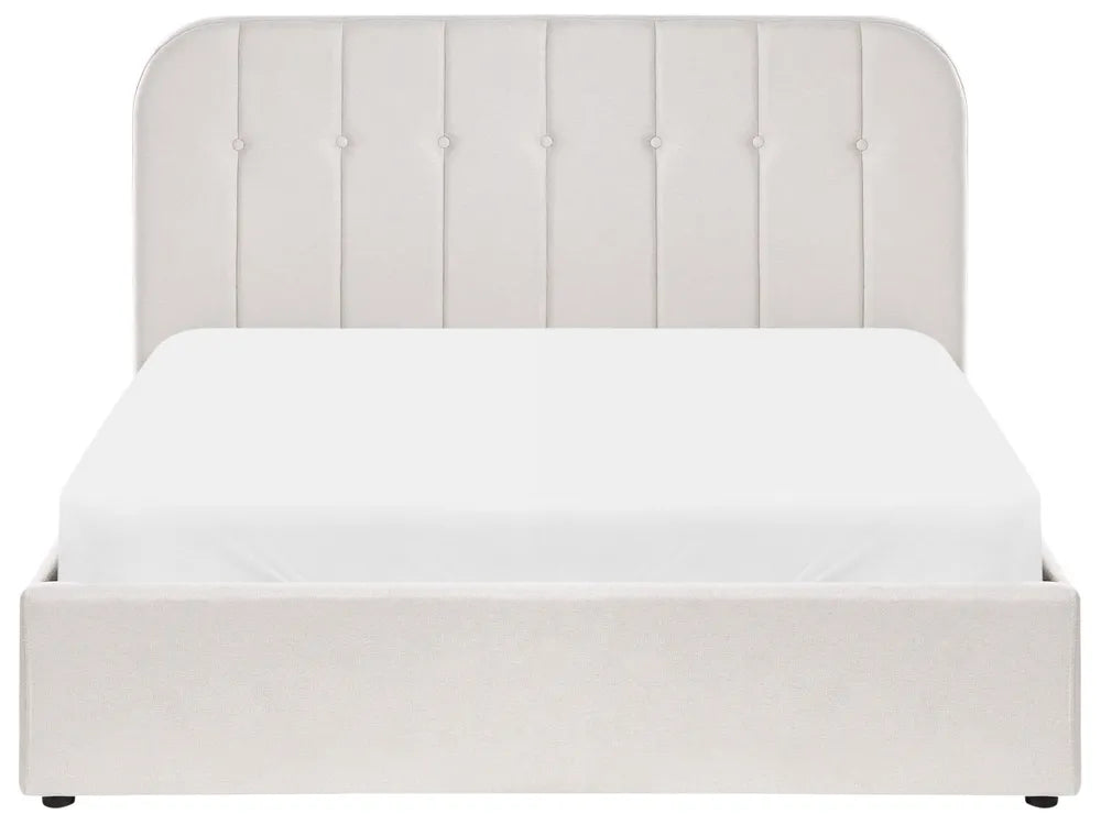 Ottoman Bed Fabric 140 x 200 cm (EU Double) Off-White Fallon