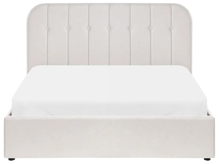 Ottoman Bed Fabric 140 x 200 cm (EU Double) Off-White Fallon