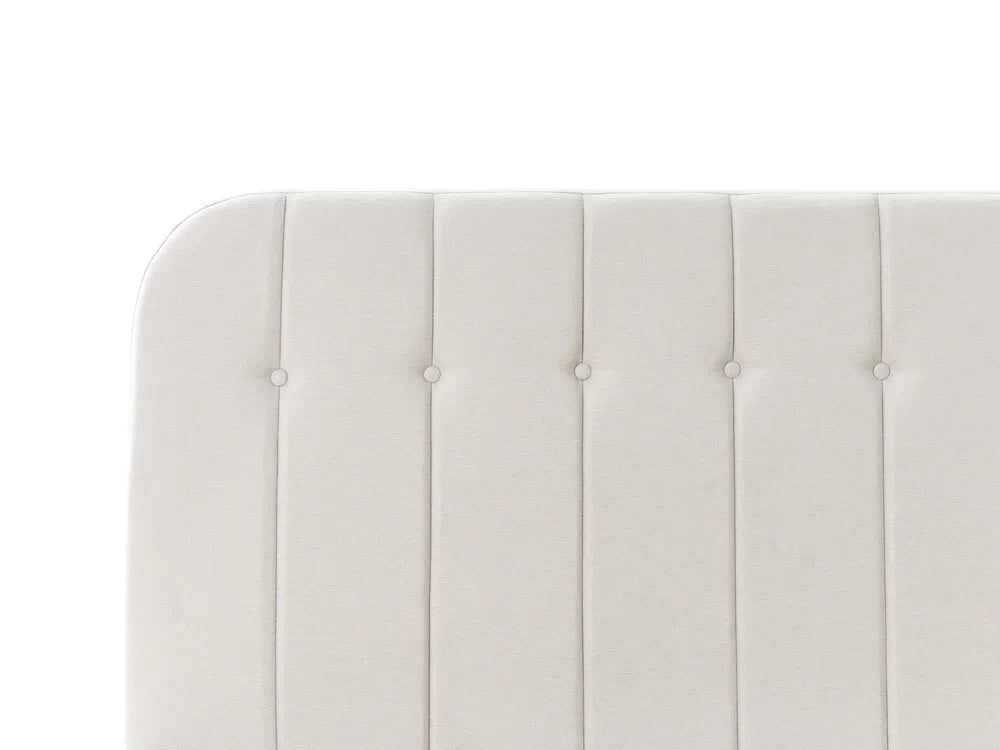 Ottoman Bed Fabric 140 x 200 cm (EU Double) Off-White Fallon