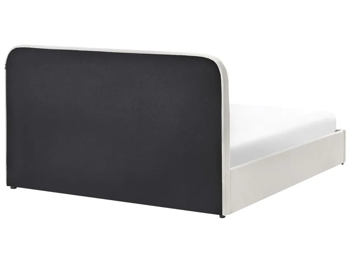 Ottoman Bed Fabric 160 x 200 cm (EU King Size) Off-White Fallon