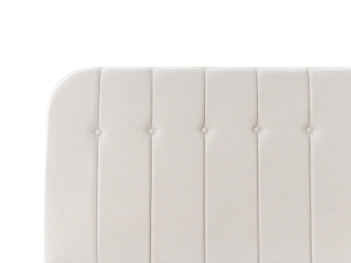 Ottoman Bed Fabric 160 x 200 cm (EU King Size) Off-White Fallon