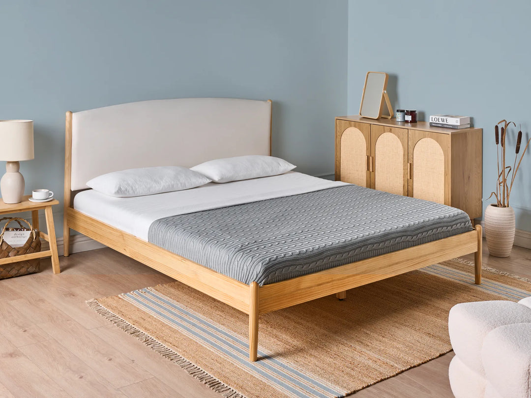 Bed Pine Wood 160 x 200 cm (EU King Size) Light Brown