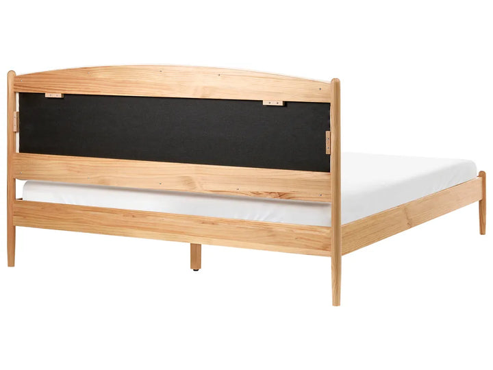 Bed Pine Wood 160 x 200 cm (EU King Size) Light Brown Loren