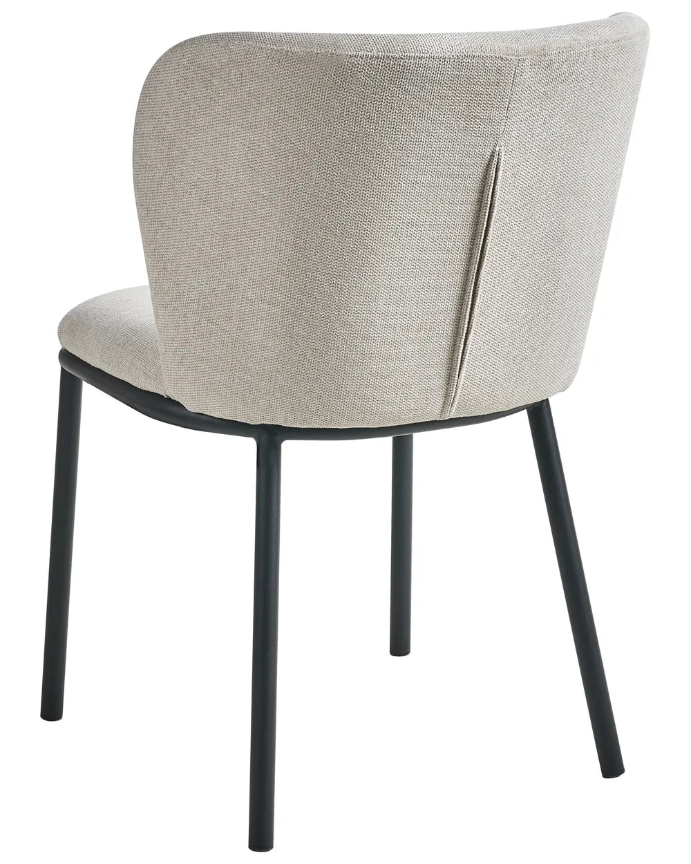 Set of 2 Dining Chairs Fabric Light Beige Rae