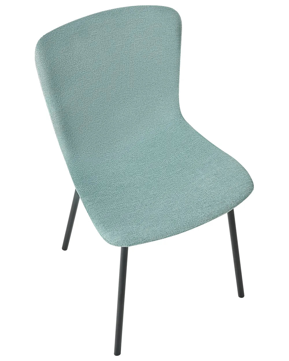 Set of 4 Dining Chairs Fabric Mint Green Mica