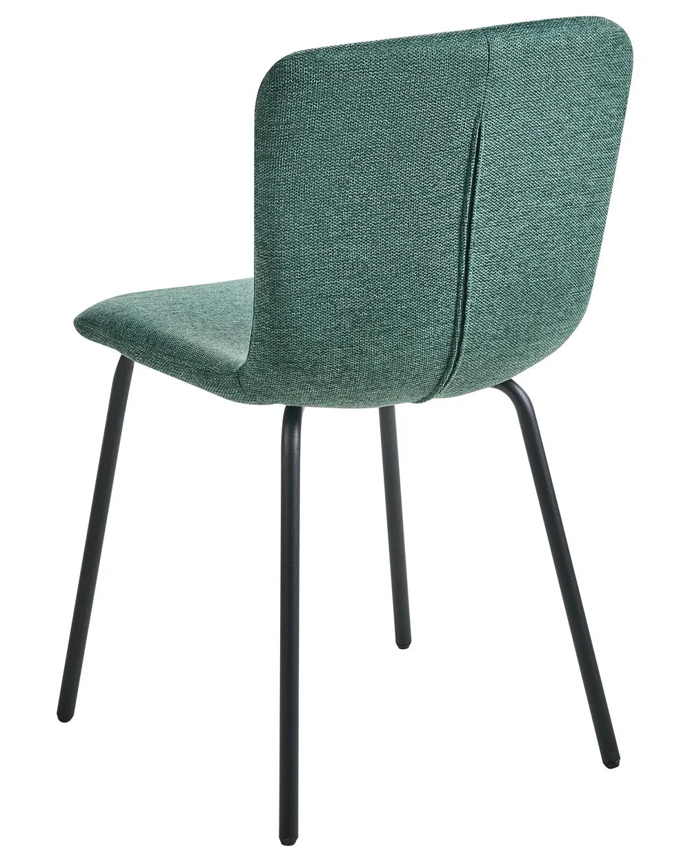 Set of 4 Dining Chairs Fabric Green Mica