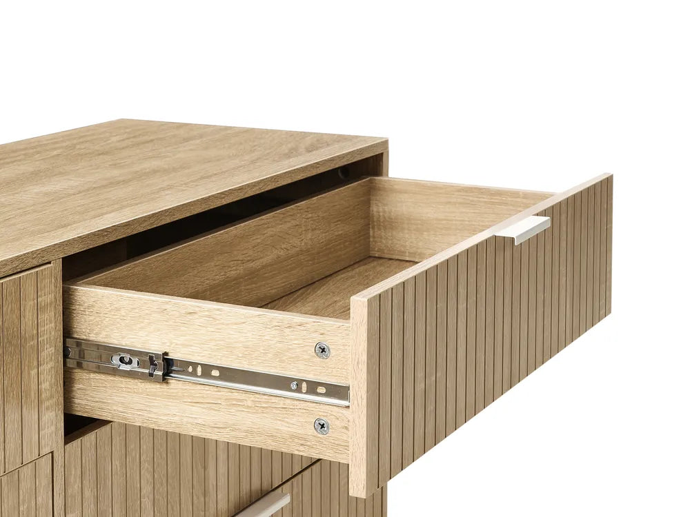 6 Drawer Chest Light Brown Modern Design Morado