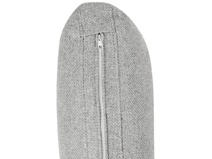 Chaise Longue Faux Linen Grey Yvera