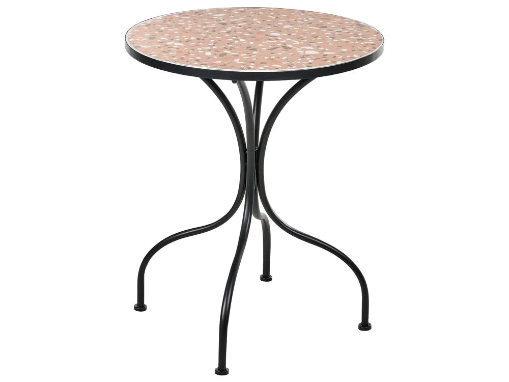 Bistro Set Folding Metal Black Celine