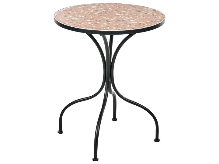 Bistro Set Folding Metal Black Celine