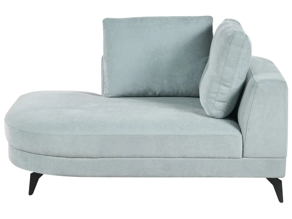 Chaise Longue Chenille Light Blue Yvera