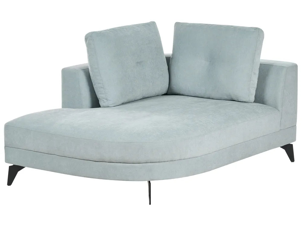 Chaise Longue Chenille Light Blue Yvera
