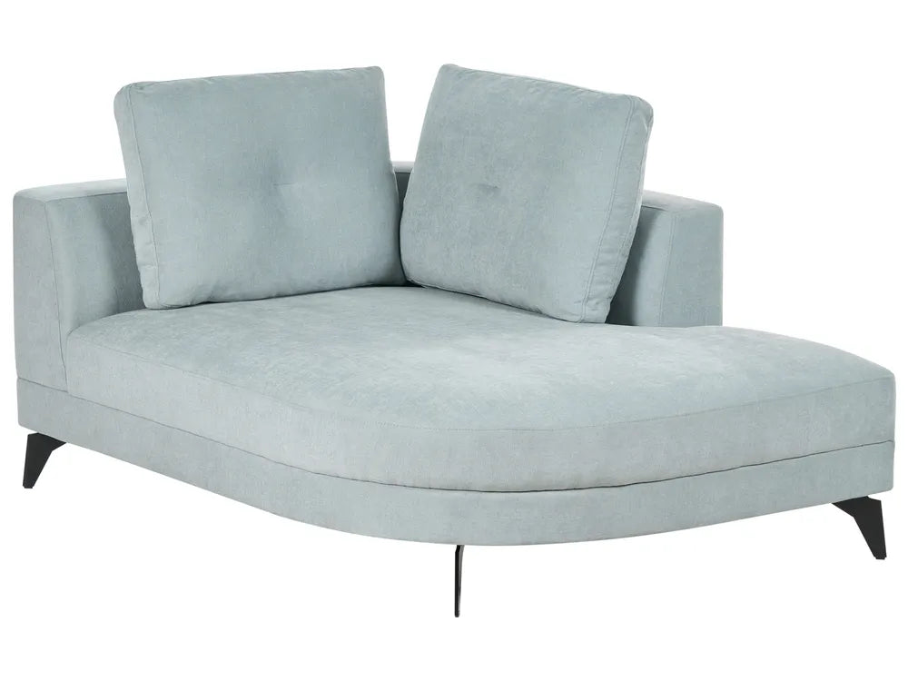 Chaise Longue Chenille Light Blue Yvera