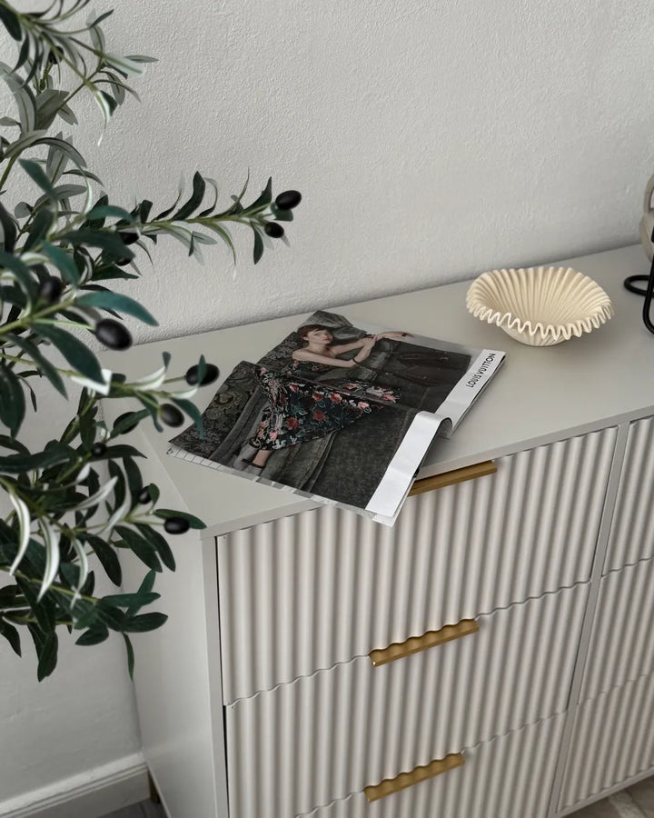 6 Drawer Chest White Brambly Conora | Modern Design