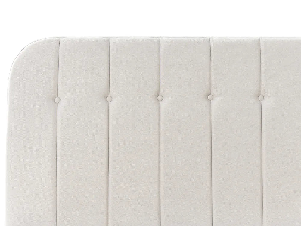 Ottoman Bed Fabric 180 x 200 cm (EU Super King) Off-White Fallon