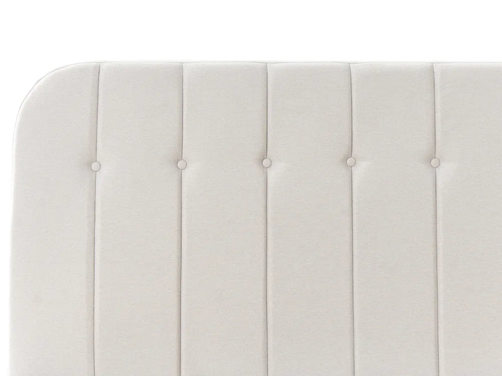 Ottoman Bed Fabric 180 x 200 cm (EU Super King) Off-White Fallon