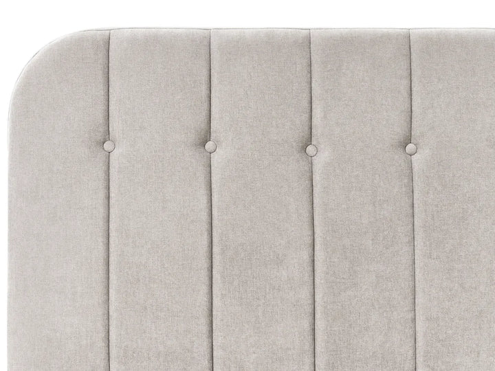 Ottoman Bed Chenille 140 x 200 cm (EU Double) Taupe Fallon