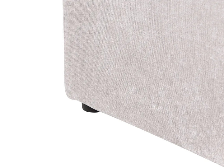Ottoman Bed Chenille 140 x 200 cm (EU Double) Taupe Fallon