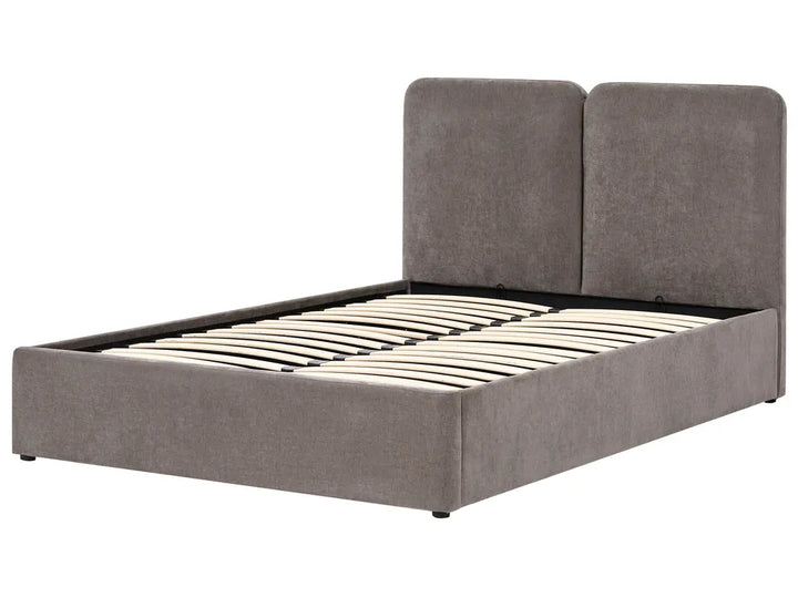 Grey upholstered bed frame 