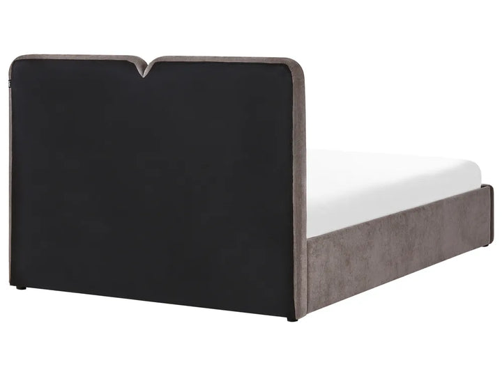 Ottoman Bed Chenille 140 x 200 cm (EU Double) Taupe Myra