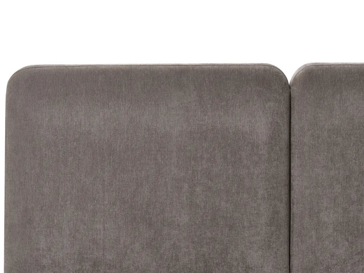 Ottoman Bed Chenille 140 x 200 cm (EU Double) Taupe Myra